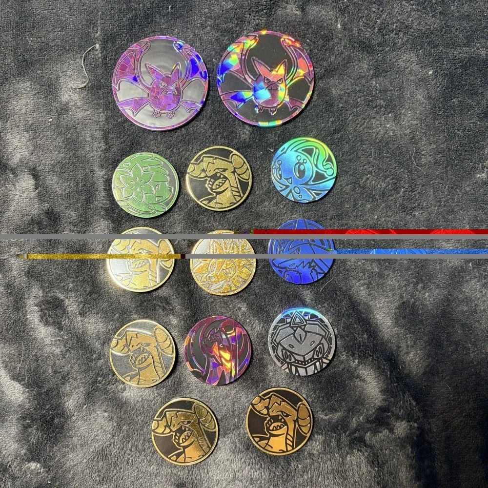 Pokémon TCG Coin Lot of 13 Lucario, Crobat, Garchomp